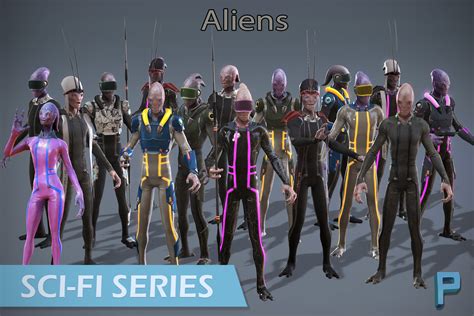 Alien Race Characters Unity Asset Store
