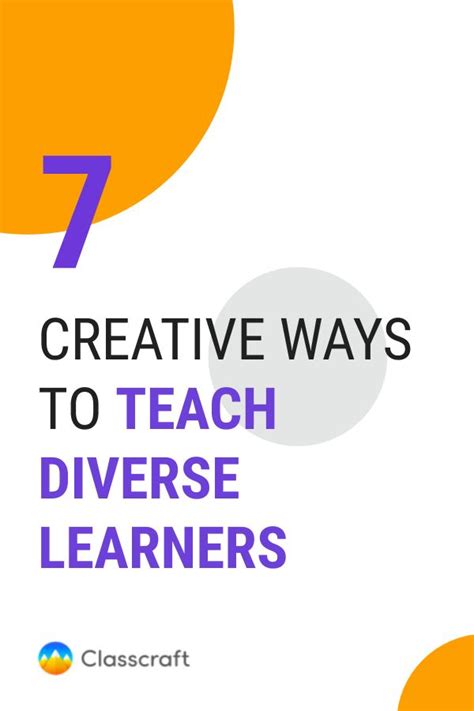 7 Creative Ways To Teach Diverse Learners Teaching Teaching Ela