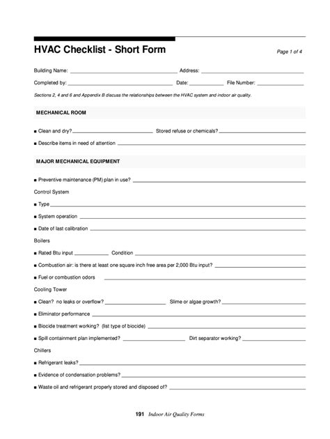 Collection of most popular forms in a given sphere. Printable Hvac Checklist - Fill Out and Sign Printable PDF Template | signNow
