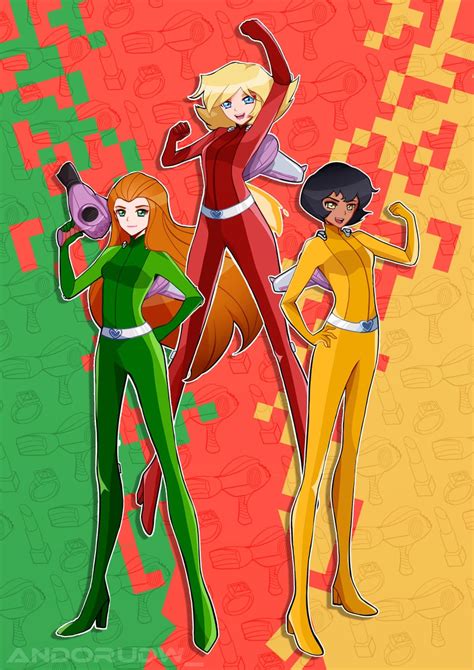 Alex Sam And Clover Totally Spies Drawn By Andorudw Danbooru