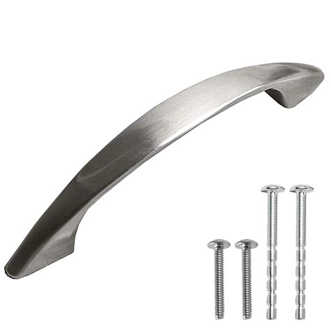 10 Kitchen Cabinet Handles Brushed Nickel Satin Drawer Door Pulls Lot