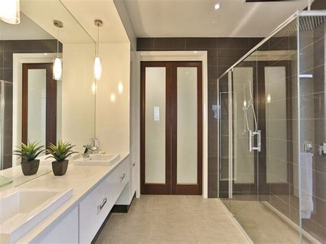 Keep reading for tons of bathroom decorating ideas on a budget of. Bathroom lighting and bulkhead | Bathroom mirror, Framed ...