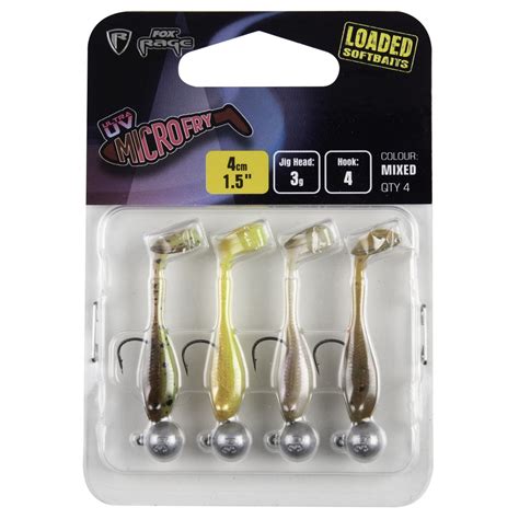 Fox Rage Uv Micro Fry Loaded Lures Mixed Pack Allcocks