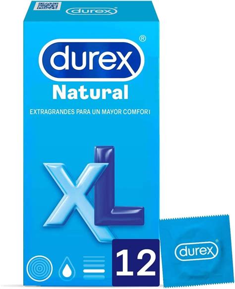 Durex Preservativos Originales Natural Plus Talla Xl 12 Condones Más