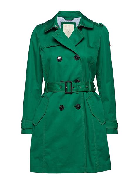 Coats Woven Dark Green 83999 Kr Esprit Casual