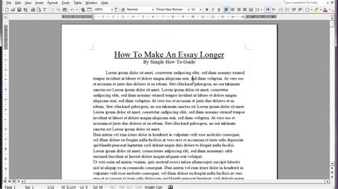 While it is not going to add any real value to your paper it will help you to gain a few extra lines at the push of a button. How To Make An Essay Longer with these easy Tips and ...