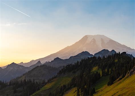 Campsite Views Of Mt Rainier Rwildernessbackpacking