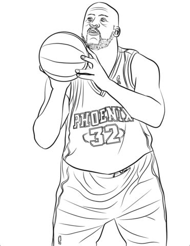 Dec 11 2017 explore christina doster s board jordan coloring on pinterest. Shaquille O'Neal coloring page | Free Printable Coloring Pages