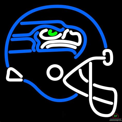 Seattle Seahawks Helmet Neon Sign Teams Neon Light Diy Neon Signs