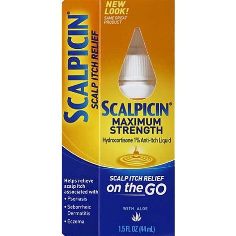 Scalpicin Maximum Strength Liquid Scalp Itch Relief 15 Fl Oz Box
