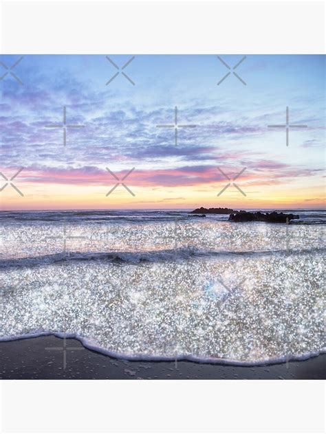 Sparkly Aesthetic Ocean Poster By Ind3finite Redbubble
