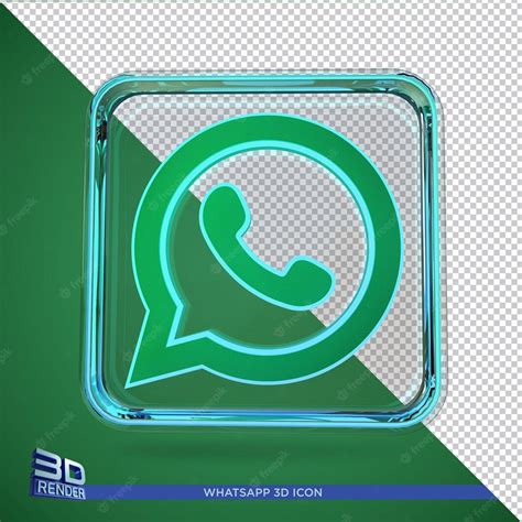 Premium Psd Whatsapp 3d Rendering Icon Isolated