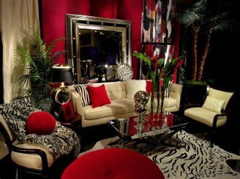 Maybe you would like to learn more about one of these? black red bedroom jungle - Google Search | Safari living ...