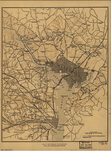 Civil War Washington Dc Map United States Map