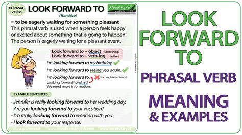 Look Forward To Phrasal Verb Meaning And Examples In English ข้อมูล