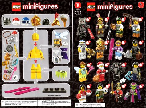 Minifigures series 7 lego minifigures. LEGO Collectable MiniFigures Series 8 Checklist. - a photo ...