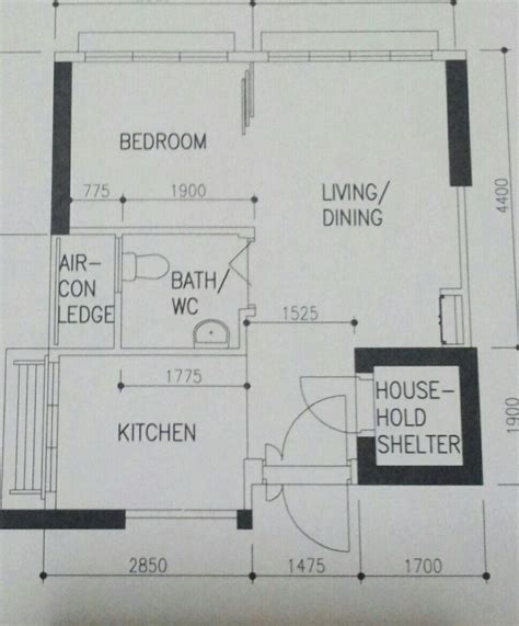 Space planning and furniture layout. Pin on HDB BTO 2 Room Flat