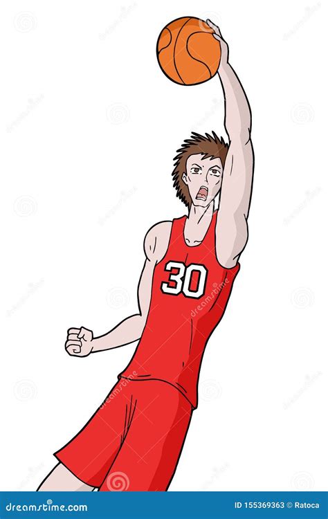 Basketball Player Draw Stock Vector Illustration Of Training 155369363