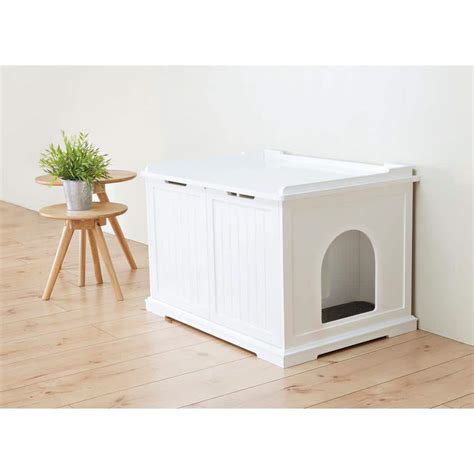 Trixie Wooden Pet House Xl And Litter Box 40233 The Home Depot