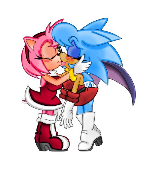 Amy Loves Sapphire Sonic Valentines Day Kiss By Classicsonicsatam On