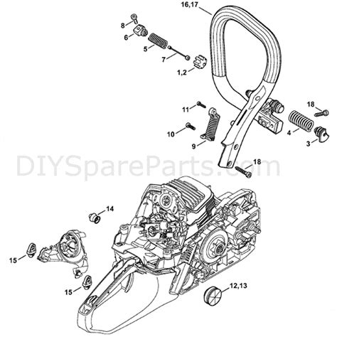 Stihl Ms 271 Chainsaw Ms271 Parts Diagram Av System Stihl Stihl