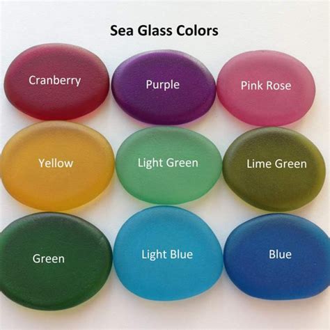 1 Inch Engraved Glass Stones Made Of Sea Glass