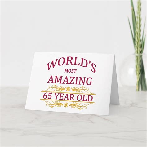 65th Birthday Card Birthday Card Messages Birthday