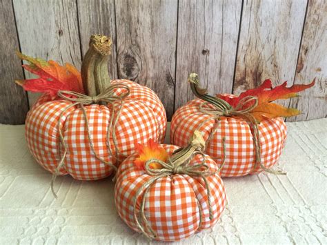 Excited To Share This Item From My Etsy Shop 3 Fabric Pumpkins