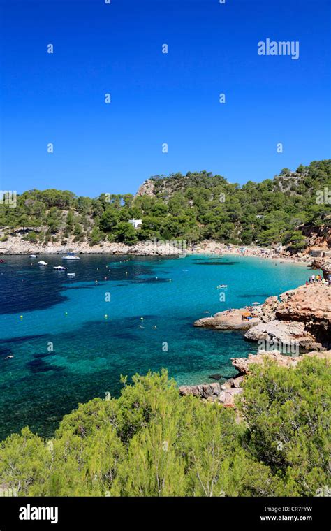 Spain Balearic Islands Ibiza Cala Salada Beach Stock Photo Alamy