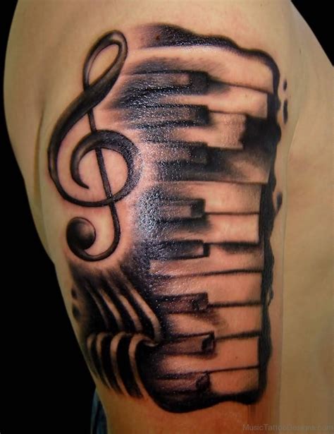 80 Stylish Piano Keys Tattoos