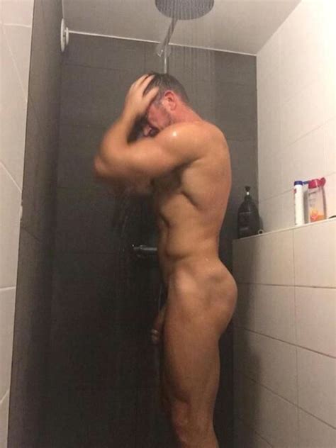 Naked Hairy Man Shower