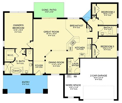4 Bedroom Open Concept Ranch House Plans Hamilton By Wardcraft Homes