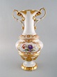 Large Antique Meissen Vase with Handles in Hand Painted Porcelain with ...