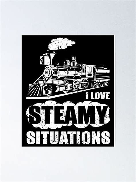 Funny Steam Locomotive Model Railway Poster For Sale By Worldofmotifs