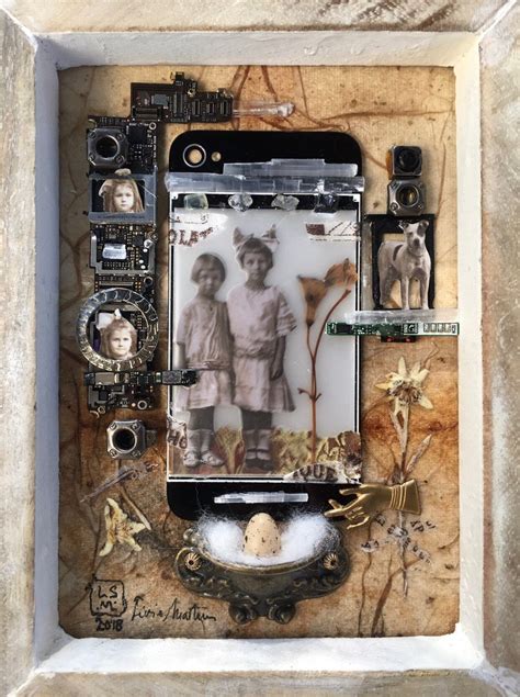 Assemblage Art Forever In The Cloud Mixed Media Etsy Assemblage Art