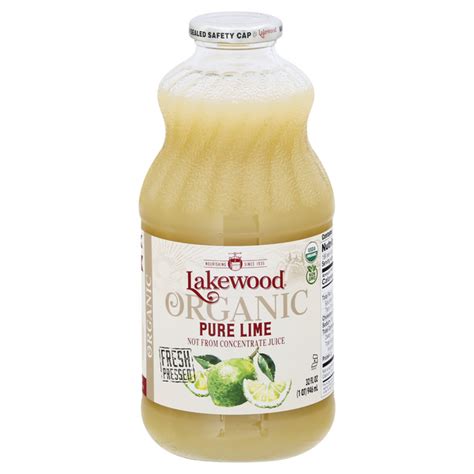 Save On Lakewood Fresh Pressed Pure Lime Juice Organic Order Online