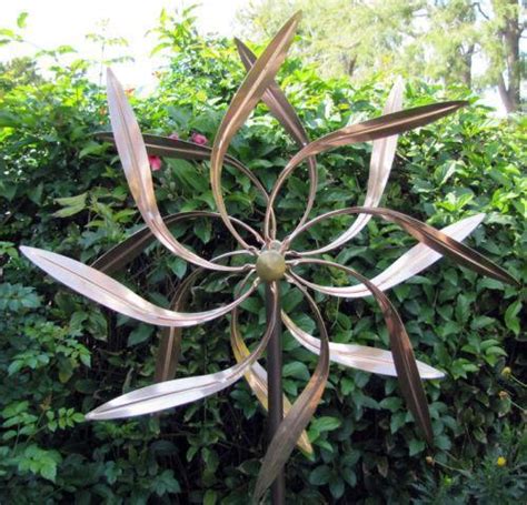 Kinetic Copper Wind Sculpture Ebay