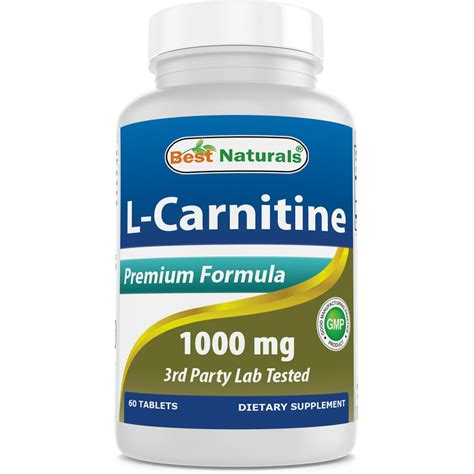 Best Naturals L Carnitine 1000mg 60 Tablets
