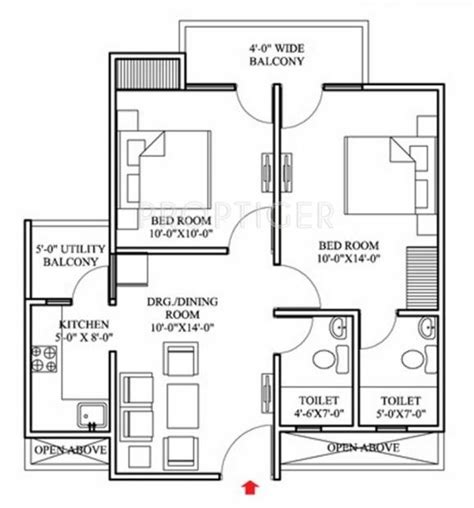 800 Sq Foot Apartment Floor Plan Floorplansclick