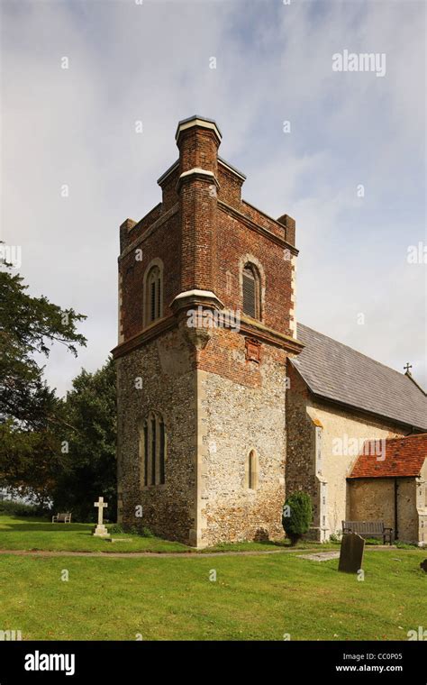 Tower Of Holy Trinity Church Throcking Hertfordshire Stock Photo Alamy