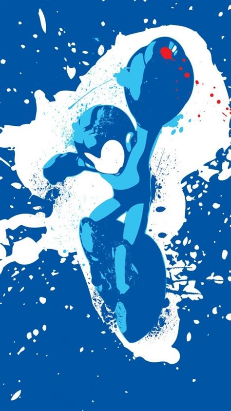 Download Mega Man Paint Splatter Art Wallpaper
