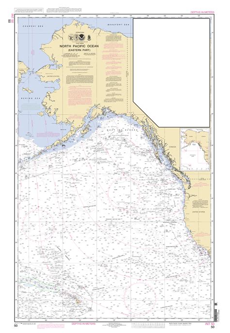 NORTH PACIFIC OCEAN EASTERN PART nautical chart - ΝΟΑΑ Charts - maps