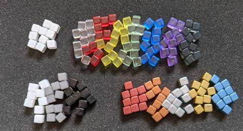 Translucent And Metallic Plastic Cubes 8mm Board Game Pieces Etsy