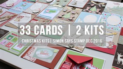 Choose from card making accessories based on activities and hobbies, sports, cooking and food, destinations and nature to name a few. 33 Cards from 2 Kits | Christmas in July Card Making - YouTube