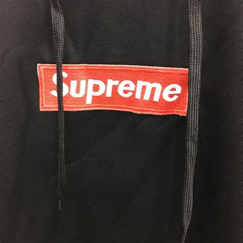 Supreme Box Logo Hoodie Black And Red Mens Big And Tall