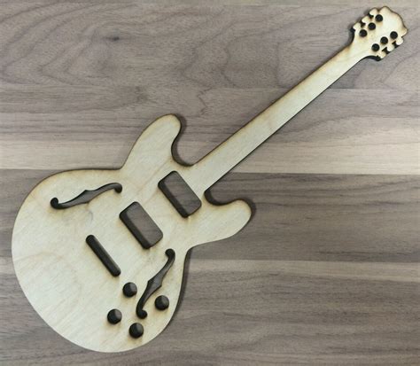 Unfinished Wood Laser Cut Electric or Bass Guitar Ready to | Etsy