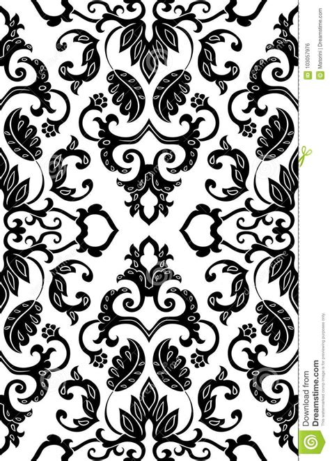 Filigree Floral Pattern Stock Vector Illustration Of Ornament 103057976