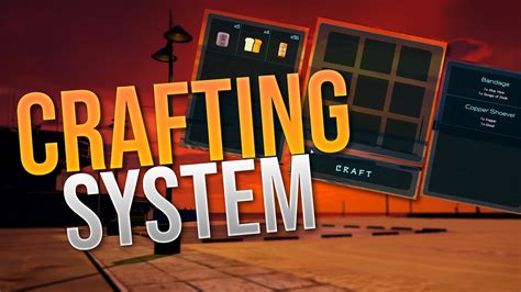 Mycrafting Crafting System For Weapons And Items With Recipe System
