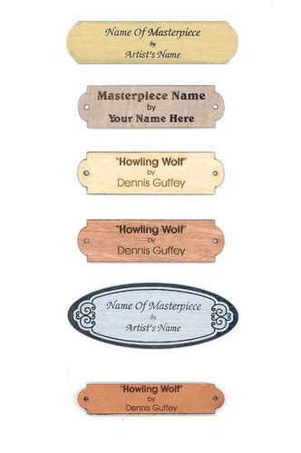 Name Plate And Name Badges Metal Brass Name Base Wooden Plate