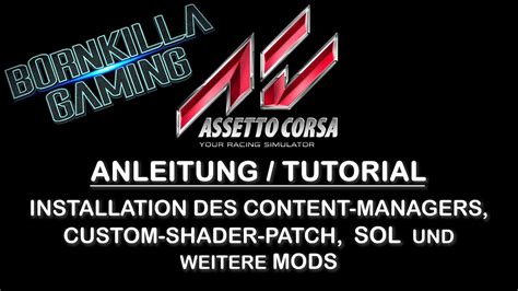 Assetto Corsa Anleitung Tutorial Content Manager Custom Shader
